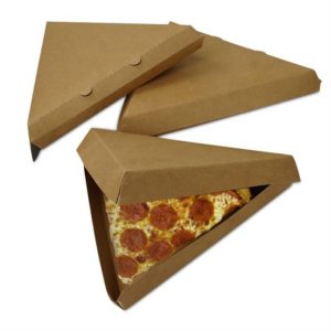 треугольная коробка под кусочек/кусок пиццы купить оптом не дорого от производителя