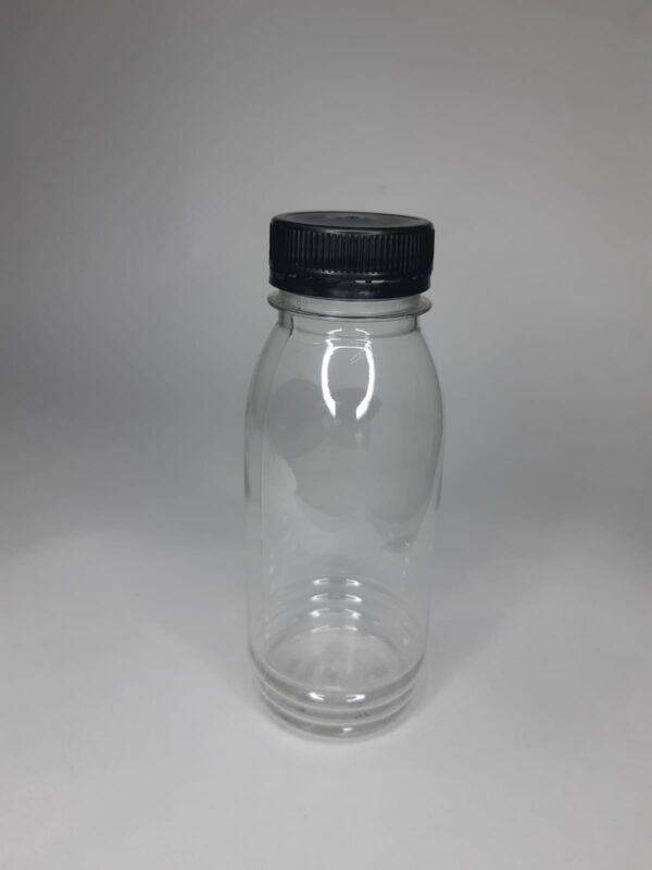 Пластиковая ПЭТ бутылка круглой формы объемом 250мл